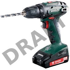 Дрель-шуруповерт METABO BS 18 (602207550)  акк. 2х1.5 Ач LiIon,патрон 10мм,SC60