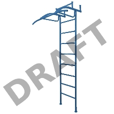 Детский спортивный комплекс ECOS ДСК 245*120 см (крепление пол-потолок)