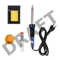 Набор для пайки REXANT №11 (паяльник 30 Вт, подставка, губка для удаления припоя, канифоль, припой)