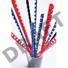 Пружины для переплета пластиковые Fellowes d=19мм 121-150лист A4 белый (100шт) CRC-53474 (FS-53474)