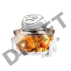 Аэрогриль Centek CT-1456 (белый) <12+5л> 1400Вт, таймер 90 мин, max 250°, 2 решетки