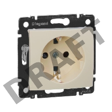 Valena розетка Legrand 774321 2К+3 со шторками, слон. кость