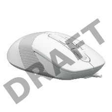 Мышь A4 Fstyler FM10 белый/серый оптическая (1600dpi) USB (3but)