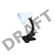Светильник Ultraflash UF-320 C01 (12361) настольный на прищепке E27 белый 60Вт