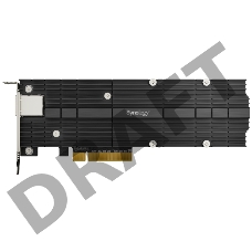 Сетевая карта Synology M.2 SSD-NVME adapter M.2 2110/2080,2 slots m.2 key , 10 Gigabit port RJ-45, PCIe 3.0 x8 adapter (FH bracket)'