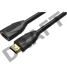 Кабель-удлинитель Vention HDMI High speed v1.4 with Ethernet 19F/19M - 5м Black Edition VAA-B06-B500