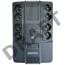 Источник бесперебойного питания Импульс ИБП ИМПУЛЬС МАСТЕР 600, 600ВА/360Вт, LED, USB, RJ11/RJ45, SCHUKOx8