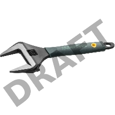 Ручной инструмент Ключ KRAFTOOL разводной,Cr-V,фосфатир,эргоном рукоятка из эластомера,увел зев,угол наклона губок 15град,300мм/12