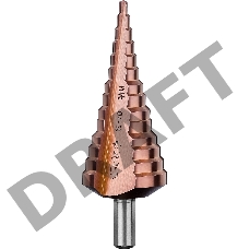 Сверло ступенчатое Зубр КОБАЛЬТ 29672-4-39-14_z01 d=4-39мм,14ст. d=4-39, L-113мм, 3-хгран.хв.10мм