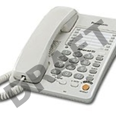 Телефон Panasonic KX-TS2363RUW (белый) {однокноп.набор 20 ном., спикерфон, автодозвон}