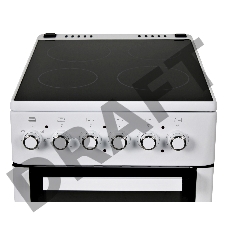 Плита Электрическая Hyundai REE225 белый стеклокерамика (без крышки)