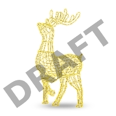 Фигура Снежинка из гибкого неона, 60х60 см, цвет свечения синий NEON-NIGHT