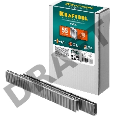 Скобы узкие тип 55 (5000 шт; 15 мм) для степлера Kraftool 31789-15
