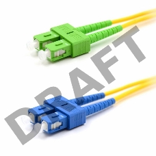 Патч-корд оптический переходной (SM), 9/125 (OS2), SC/APC-SC/UPC, (Duplex), PVC, 2м