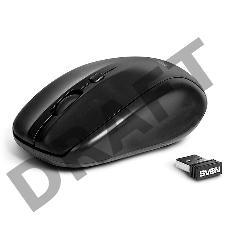 Мышь SVEN RX-305 Wireless черная  (RTL) USB 3btn+Roll