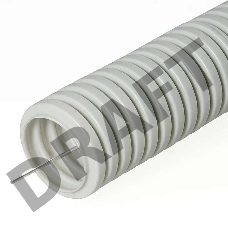 Труба гофрированная ПВХ d25мм с зондом сер. (уп.75м) Урал Пак ГФ-0100725-075