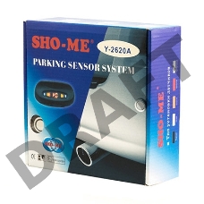 Парковочный Радар Sho-Me Y-2620 4 датчика черный
