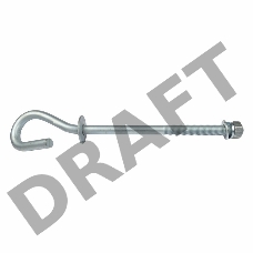 Крюк сквозной B 20/240-TE диаметр 20 мм, 24 kH