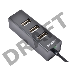 Концентратор USB2.0 HUB 4-х портовый GR-474UB Ginzzu USB 2.0 4 port, 1,1m cable