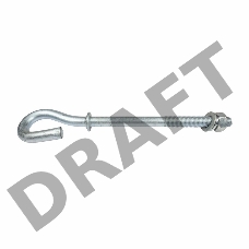 Крюк сквозной B 16/240-TE диаметр 16 мм, 12 kH