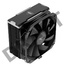 Кулер PCCooler K4 BK S115X/1200/1700/AM4/AM5 (20 шт/кор, TDP 230W, 130mm PWM FAN, 4 тепловые трубки 6мм, 400-1600RPM, 18-29dBa)