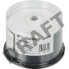 Диск DVD-R Verbatim 4.7Gb 16x Cake Box (50шт) Printable (43755)