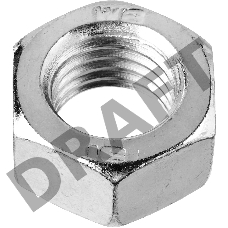Гайка ГОСТ 5927-70, M10, 5 шт, кл. пр. 6, оцинкованная, ЗУБР