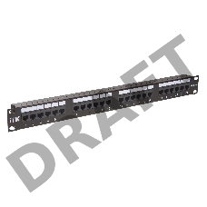 Патч-панель кат.5Е UTP, 24 порта (IDC Dual) 1U патч-панель кат.5Е UTP, 24 порта (IDC Dual)