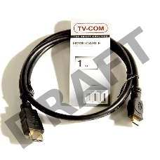 Кабель TV-COM/VCOM HDMI to MiniHDMI ver1.4V+3D, 1m  (CG580M-1M) 6926123462669