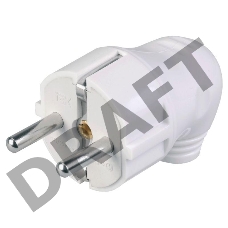 Вилка Iek EVP11-16-01-K01 ВПу11-01-Ст разборная угловая с з/к 16А белая