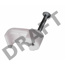 Крепеж кабеля плоский 10 х 3 мм, белый (упак. 50 шт)  REXANT