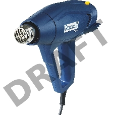 Фен строительный RAPID R1800 1800 Вт. Регулировка температуры: 300-550 ° C. Расход воздуха: 250-450 л/мин. 2 режима воздушного потока