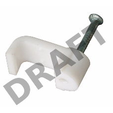 Крепеж кабеля плоский 10 х 4 мм, белый (упак. 50 шт)  REXANT