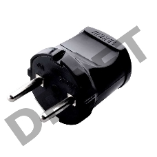 MAKEL 10051 Вилка без заземления черная