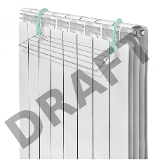 Сушилка для белья НИКА СБ5-45П/С серый на радиатор