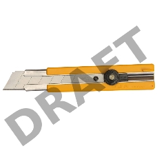 Нож OLFA с выдвижным лезвием, с резиновыми накладками, 25мм OL-H-1