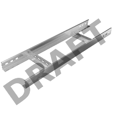 Лоток лестничный 200х50 L3000 сталь 1.2мм LL50х200х1.2 КМ LO1002