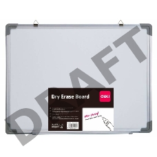 Демонстрационная доска Deli E39037A магнитно-маркерная лак 120x180см алюминиевая рама белый