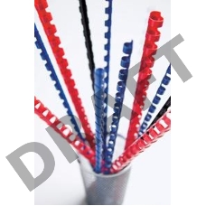 Пружины для переплета пластиковые Fellowes d=8мм 21-40лист A4 синий (100шт) FS-53455