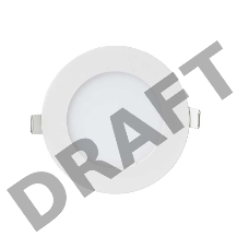 Светильник ДВО RLP-eco 6Вт 230В 4000К 420Лм 120/100мм IP40 бел. IN HOME 4690612009995