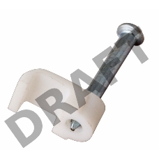 Крепеж кабеля плоский 12 х 6 мм, белый (упак. 50 шт)  REXANT