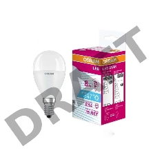 Светодиодная лампа LED STAR Classic P 8W, матовая колба, Е14 LSCLP75 8W/840 230V E14 10X1  RU   | 4058075210837 | Osram