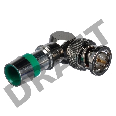 Разъемы Kramer Electronics CC-BNC-R6 (CON-COMP-BNC/M/RA/RG-6) BNC угловые компрессионные для коаксиального кабеля RG-6 (BC-1X)