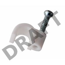 Крепеж кабеля круглый 4 мм, белый (упак. 50 шт)  REXANT