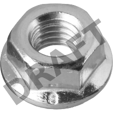 ЗУБР Гайка DIN 6923 с фланцем, M6, 5 кг, кл. пр. 8, оцинкованная, 303630-06