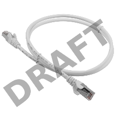 Патч-корд LANMASTER LSZH FTP кат.5e, 1.0 м, белый