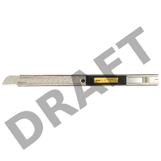 Нож OLFA с выдвижным лезвием и корпусом из нержавеющей стали, 9мм OL-SVR-1