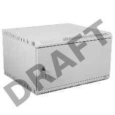 Шкаф телеком. настенный разборный 6U (600х350) дверь металл (ШРН-Э-6.350.1) (1 коробка)