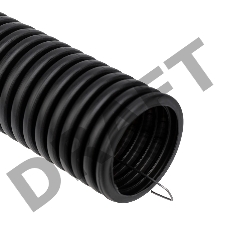 Труба гофрированная ПНД d40мм с протяжкой черн. (уп.15м) Rexant 28-0040-3