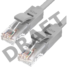Патч-корд Greenconnect Патч-корд UTP прямой 1.5 m AWG24 кат.5е,  RJ45,  медь, литой (Серый), пластик пакет (GCR-LNC03-1.5 m)